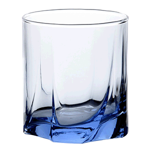 Олд Фэшн «Лайт блю»; стекло; 230мл; D=74,H=81мм; синий