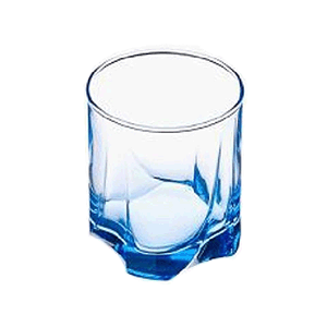 Олд Фэшн «Лайт блю»; стекло; 370мл; D=85,H=94мм; синий