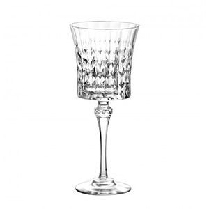 Бокал для вина «Леди Даймонд»; хрустальное стекло; 270 мл; диаметр=88, высота=211 мм; прозрачный