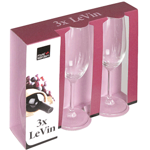 Фужеры для вина «Ле вин» [3шт]; стекло; 400мл; прозрачное 