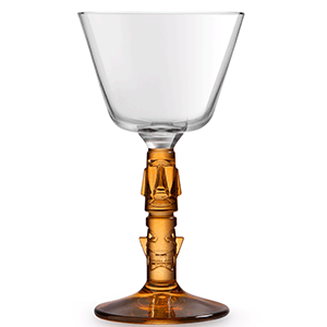 Бокал для вина «Тики»; стекло; 200мл; D=90,H=163мм; прозрачное ,амбер