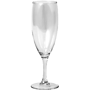 Бокал для шампанского флюте «Элеганс»; стекло; 140 мл; диаметр=46/53, высота=176 мм; прозрачный