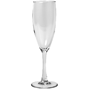 Бокал для шампанского флюте «Принцесса»; стекло; 170 мл; диаметр=47/60, высота=195 мм; прозрачный