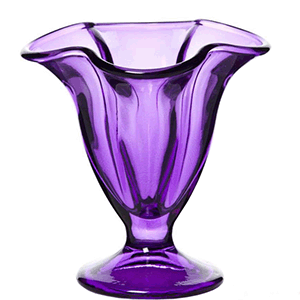 Креманка «Энджой»; стекло; 170мл; D=113/70,H=130мм; фиолетовый