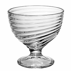 Креманка «Свирл»; стекло; 300 мл; диаметр=10.2, высота=10.5 см.; прозрачный