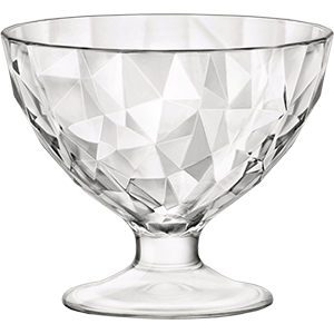 Креманка «Даймонд»; стекло; 360мл; D=115,H=99мм; прозрачный