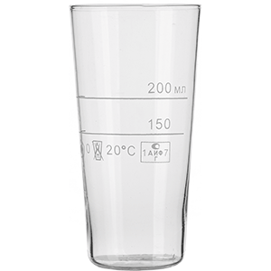 Стакан для отпуска напитков ГФ7.380.287; стекло; 200 мл; прозрачный