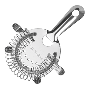 Стрейнер с 4-мя ушками «Проотель»; сталь; диаметр=7.4, длина=15, ширина=11 см.; металлический