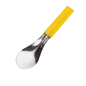 Ложка для мороженого; длина=25 см.; желтый