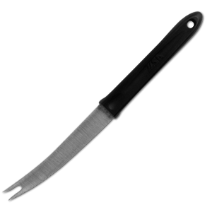 Нож для сыра «Тутти»; сталь,нейлон; длина=230/140, ширина=15 мм; цвет: черный