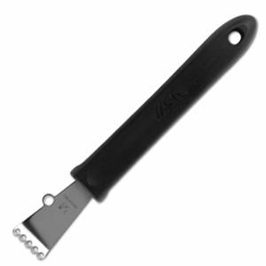 Нож для цедры; сталь,полипропилен; длина=150/40, ширина=18 мм; цвет: черный