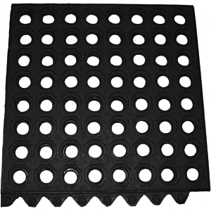 Коврик; резина; длина=91.5, ширина=91.5 см.; цвет: черный