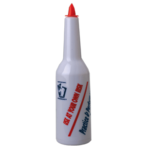 Бутылка для флейринга «ФБА»; абс-пластик; диаметр=75, высота=300 мм; белый
