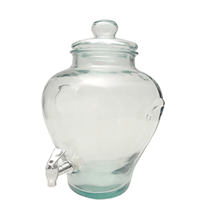 Лимонадник (банка-емкость с краном); стекло; 11.5л; H=45см; прозрачный