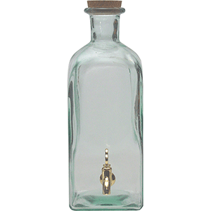 Лимонадник (банка-емкость с краном) с пробкой; стекло; 2л