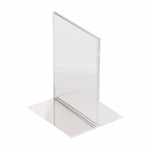 Подставка для карточек резерв.; пластик; высота=11, длина=8, ширина=7.5 см.; прозрачный
