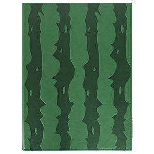 Папка-меню «Арбуз»; кожезаменитель; зеленый,красный