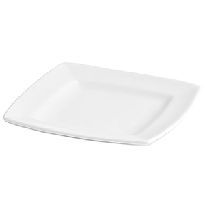 Тарелка квадратная «Мини Пати»; материал: фарфор; высота=2, длина=12, ширина=12 см.; белый