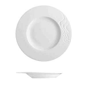 Тарелка мелкая «С-Класс Мелодия»; материал: фарфор; диаметр=17, высота=1.5 см.; белый