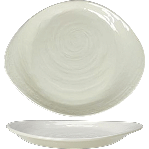Тарелка пирожковая «Скейп»; фарфор; L=15.5см; белый