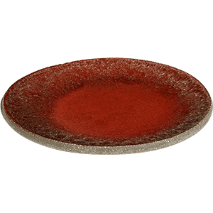 Тарелка бетон; D=14см; красный,серый