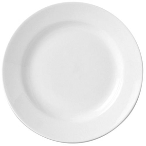 Тарелка мелкая ровный край; материал: фарфор; диаметр=175, высота=25 мм; белый