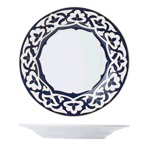Тарелка мелкая «Восток»; материал: фарфор; диаметр=19 см.; синий