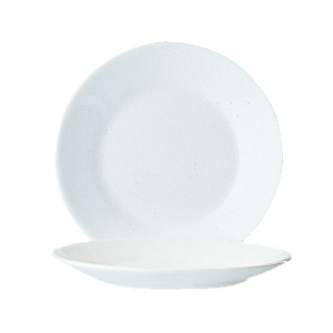 Тарелка «Ресторан»; стекло; диаметр=19.5 см.; белый