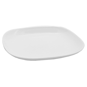 Тарелка «Бургер Солюшнс»; стекло; L=21.5,B=19см; белый