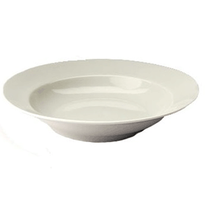 Тарелка глубокая ровный край; материал: фарфор; 220 мл; диаметр=200, высота=39 мм; белый