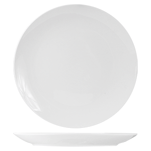 Тарелка без борта мелкая «Кунстверк»; материал: фарфор; диаметр=20.5 см.; белый