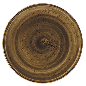 Тарелка мелкая «Крафт»; материал: фарфор; диаметр=20, высота=0.2, длина=20, ширина=20 см.; коричневый