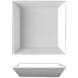 Тарелка глубокая квадратная «Классик»; материал: фарфор; 850 мл; длина=21.5, ширина=21.5 см.; белый