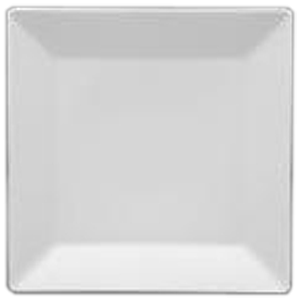 Тарелка квадратная «Классик»; материал: фарфор; высота=2, длина=21.5, ширина=21.5 см.; белый