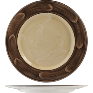 Тарелка сервировочная «Пепперкорн»; материал: фарфор; диаметр=30 см.; коричневый,бежевая