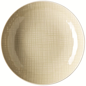 Тарелка глубокая; материал: фарфор; диаметр=19 см.; кремовый