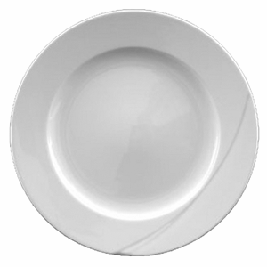 Тарелка мелкая «Атлантис»; материал: фарфор; диаметр=24.5, высота=1.8 см.; белый
