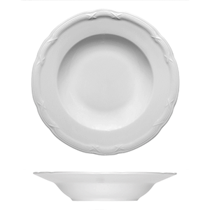 Тарелка глубокая «Штутгарт»; материал: фарфор; диаметр=24, высота=4.4 см.; белый