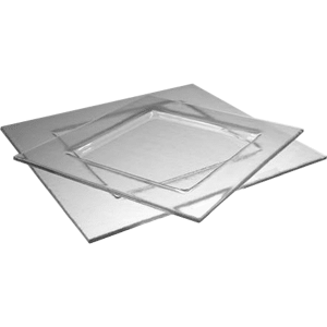 Тарелка квадратная «Бордер»; стекло; высота=15, длина=253, ширина=253 мм; прозрачный
