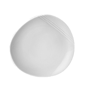 Тарелка «Органикс»; материал: фарфор; диаметр=255, высота=35 мм; белый