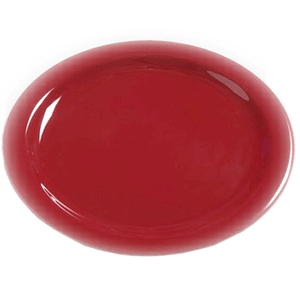 Тарелка; пластик; диаметр=27 см.; красный