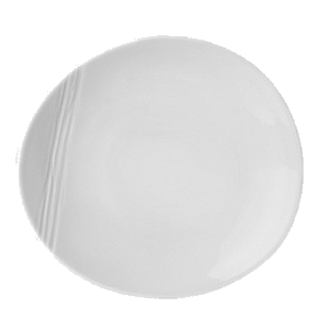 Тарелка «Органикс»; материал: фарфор; диаметр=320, высота=32 мм; белый