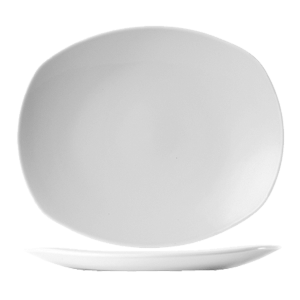 Тарелка мелкая «Тэйст вайт»; материал: фарфор; длина=30.5, ширина=26 см.; белый