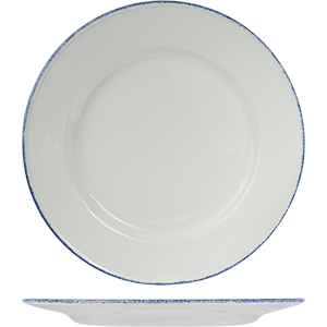 Тарелка мелкая «Блю дэппл»; материал: фарфор; диаметр=30 см.; белый