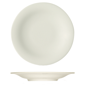 Тарелка мелкая «Рафинез»; материал: фарфор; диаметр=31 см.; слоновая кость