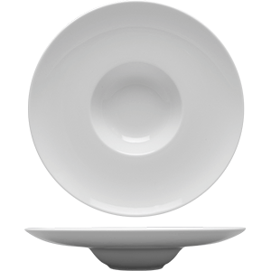 Тарелка для пасты «Солэр»; фарфор; D=29,H=5.5см; белый