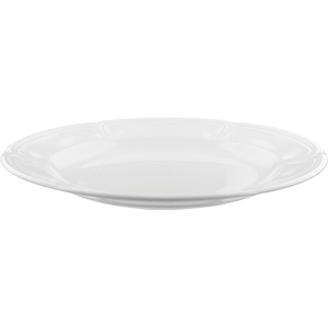 Тарелка мелкая «Торино вайт»; фарфор; D=25.5см; белый