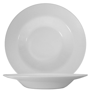 Тарелка для пасты «Бургер Солюшнс»; стекло; L=25,B=21.5см; белый