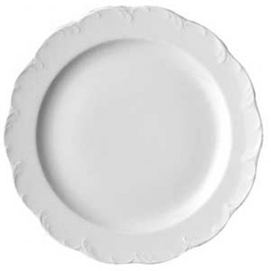 Тарелка; материал: фарфор; диаметр=28 см.; белый