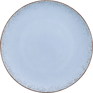 Тарелка  мелкая; фарфор; D=32,H=2см; голубой